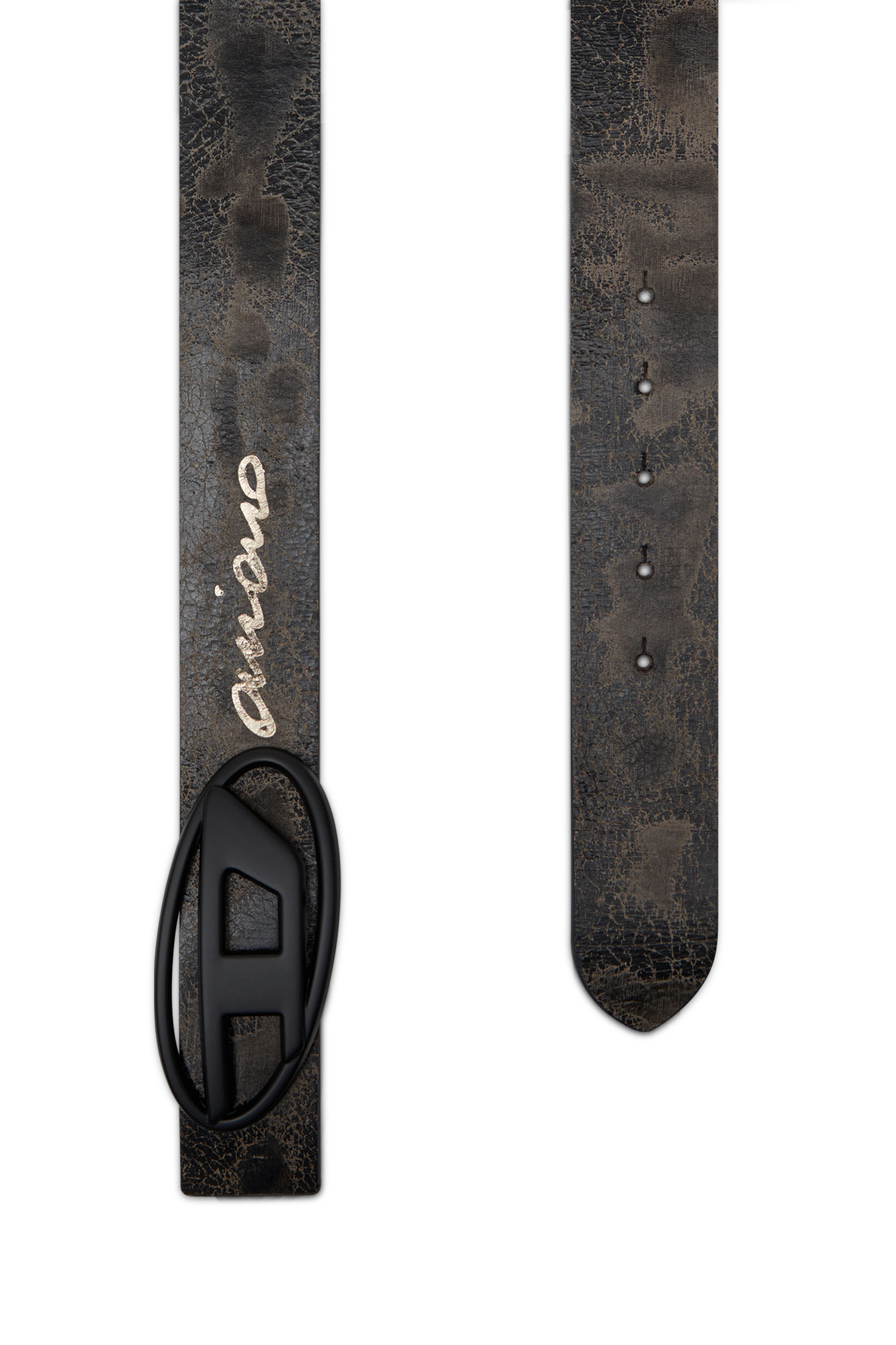 Diesel - B-1DR REV DD, Cinturón 4 cm de cuero tratado reversible Unisex in Multicolor - 2