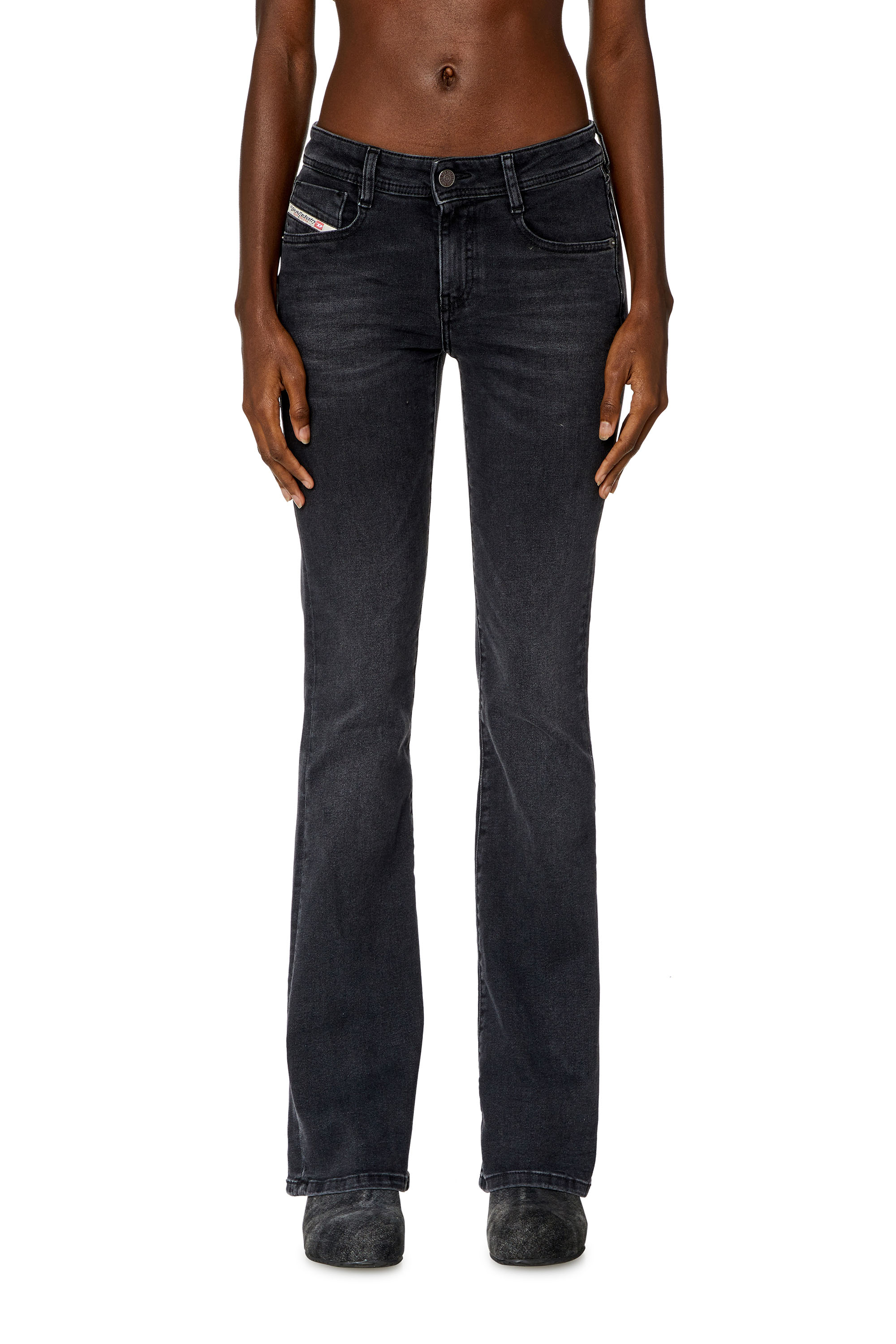 Diesel - Bootcut Jeans 1969 D-Ebbey 0PFAS Mujer, Negro/Gris oscuro - 1