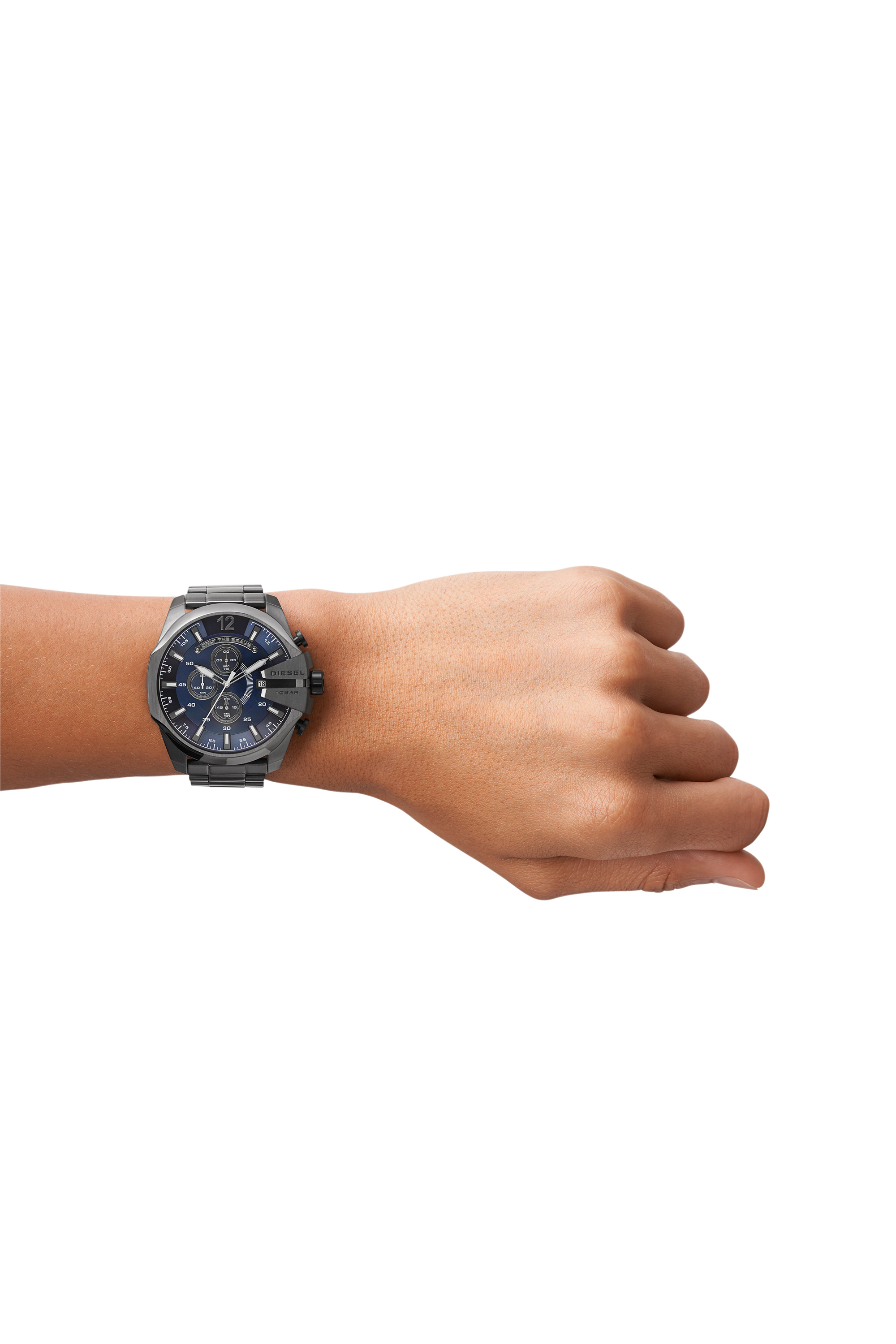 Diesel - DZ4329 MEGA CHIEF, Mega Chief reloj con chapado gris Hombre in Plateado - 4