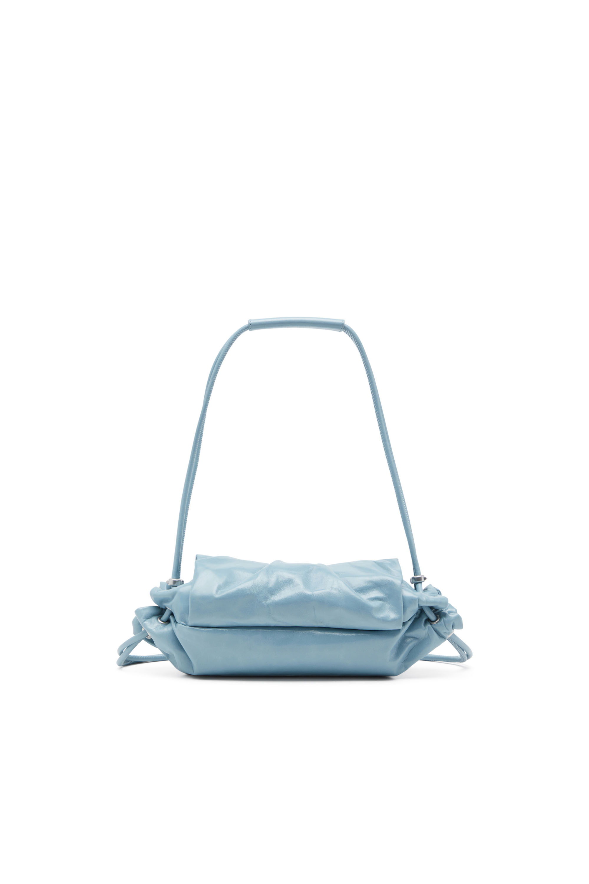 Diesel - SCRUNCH-D SHOULDER S, Scrunch-D S-Bolso de hombro de cuero arrugado Mujer in Azul marino - 3