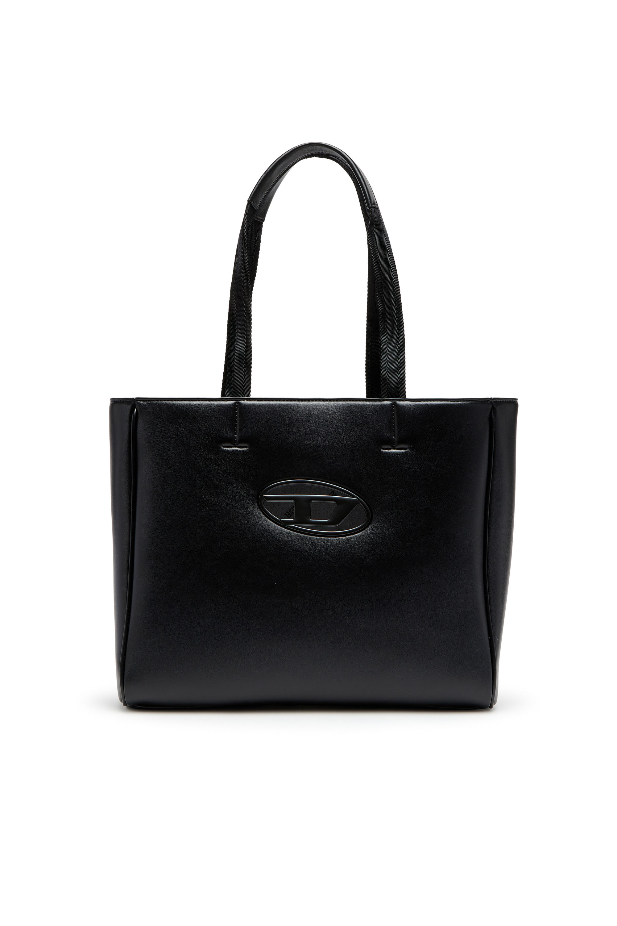Diesel - HOLI-D SHOPPER EW, Holi-D-Bolso shopper cuadrado de neopreno reforzado Unisex in Negro - 1
