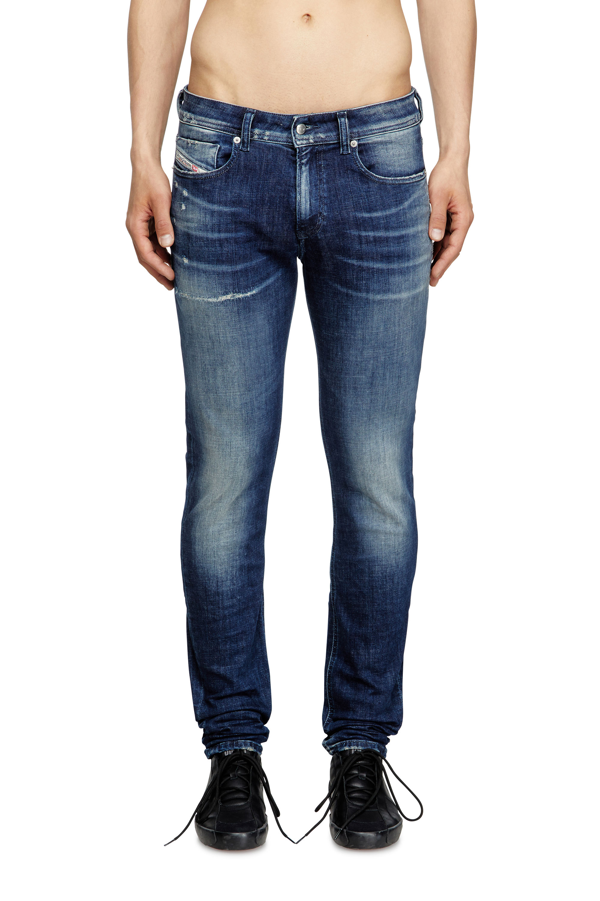 Diesel - Skinny Jeans 1979 Sleenker 09L97 Hombre, Azul Oscuro - 1