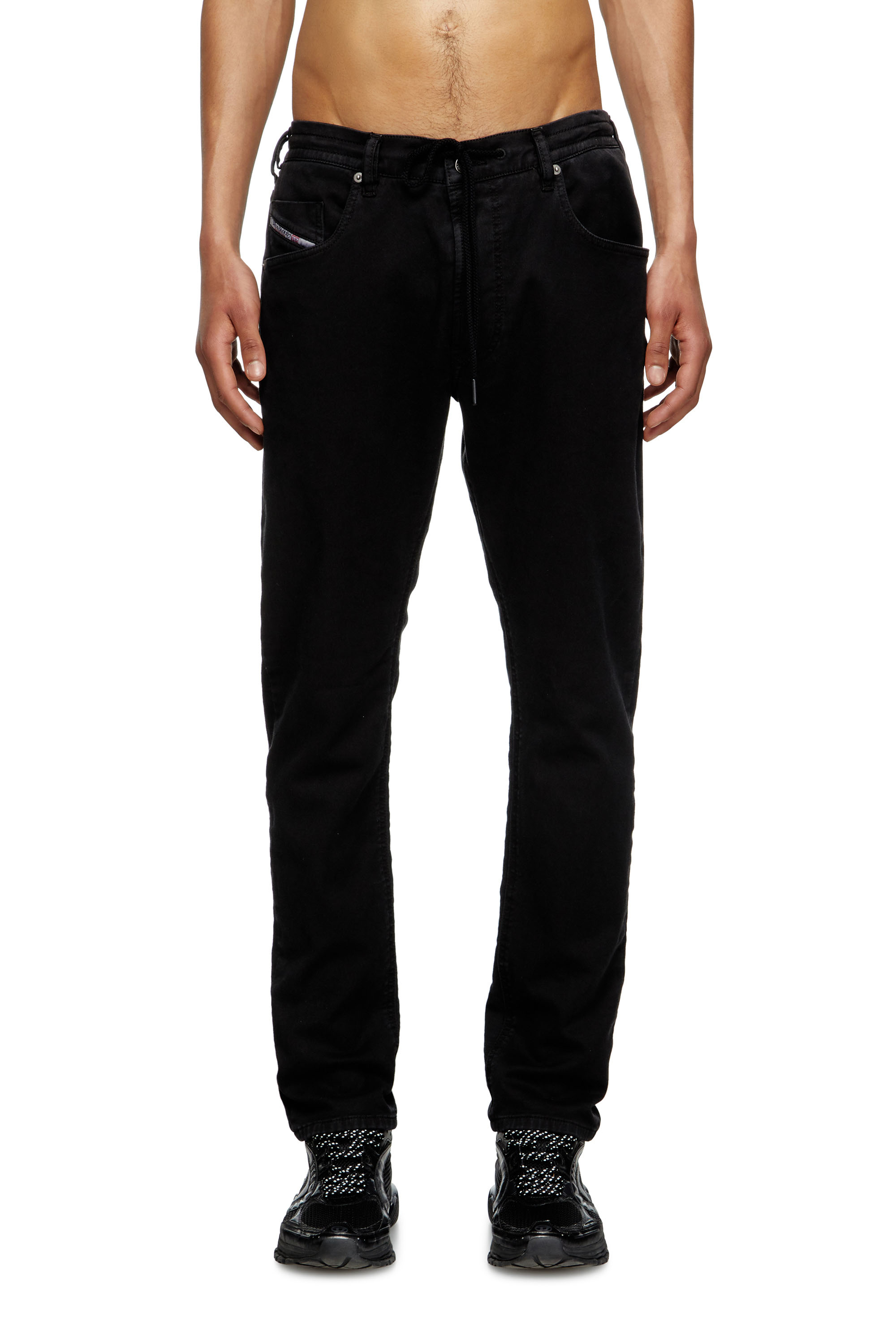 Diesel - Regular 2032 D-Krooley Joggjeans® 068NH Hombre, Negro/Gris oscuro - 1